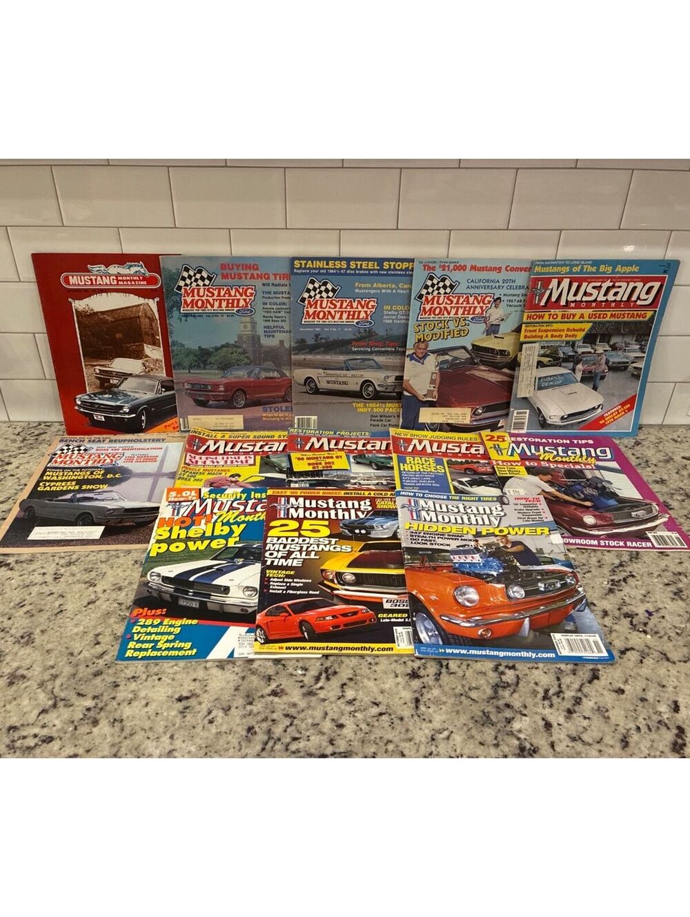 Vintage Mustang Monthly Magazines Collection